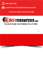 Mobile Screenshot of dciresources.com